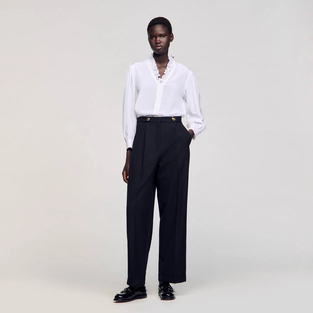 Sandro Flowy silk shirt 1