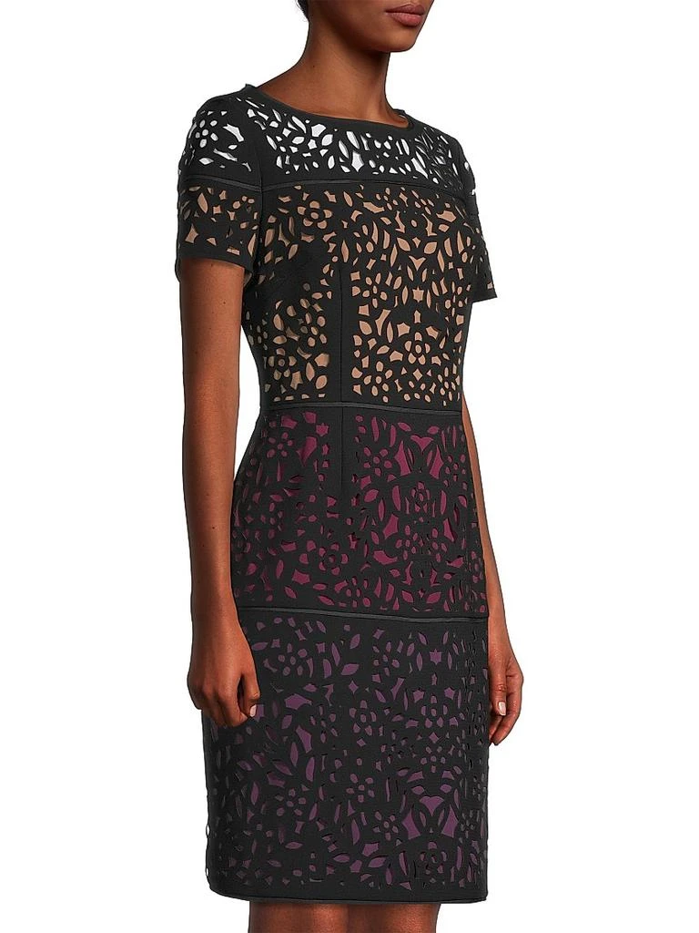 Shani Ombre Laser-Cut Lace Dress 4