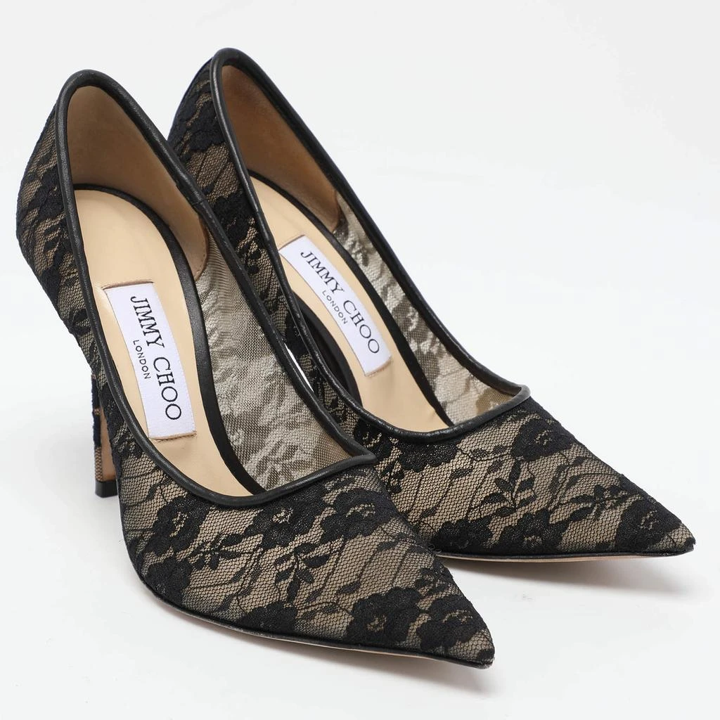 Jimmy Choo Jimmy Choo Black Lace Love Pumps Size 36.5 4