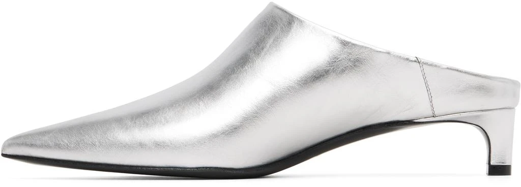 Jil Sander Silver Mule Heels 3