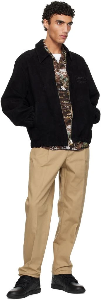 Wacko Maria Black 50's Suede Jacket 4