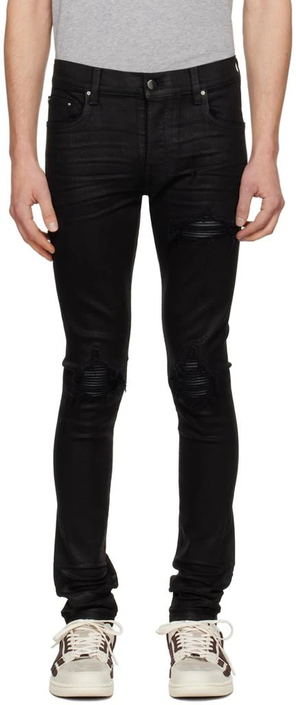 AMIRI Black Wax Jeans 1