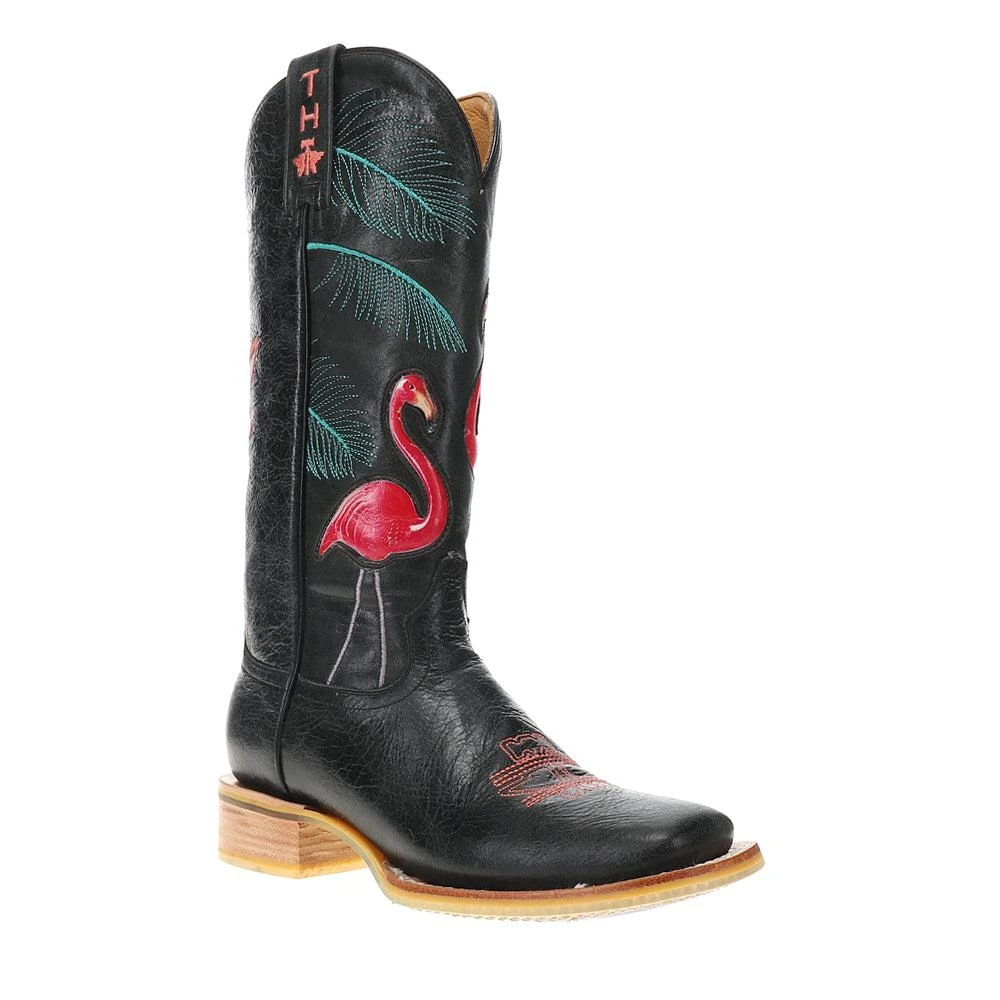 Tin Haul Flamingo Square Toe Cowboy Boots 2