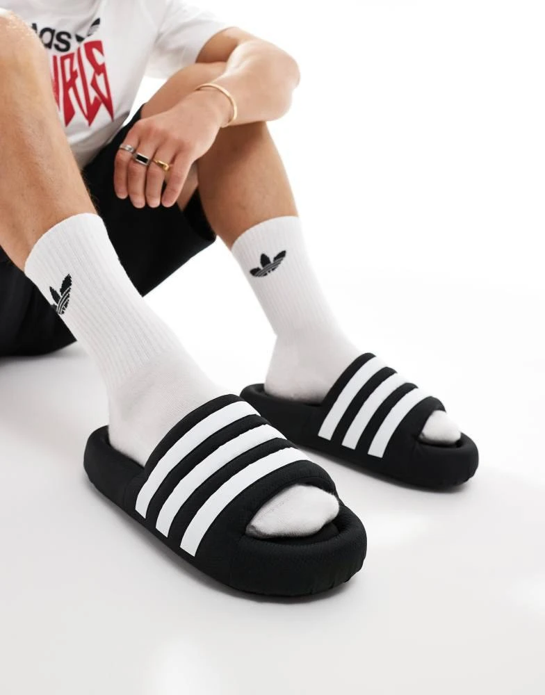 Adidas adidas Originals Adilette 24 sliders in black 3