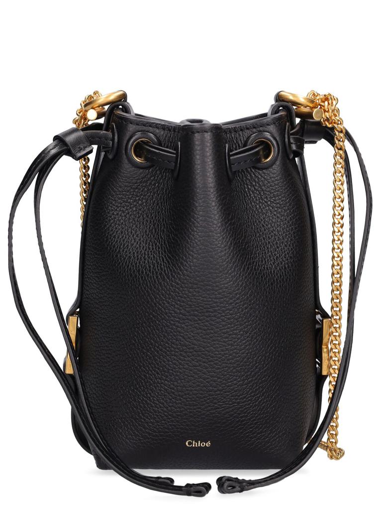 CHLOÉ Micro Marcie Bucket Leather Bag