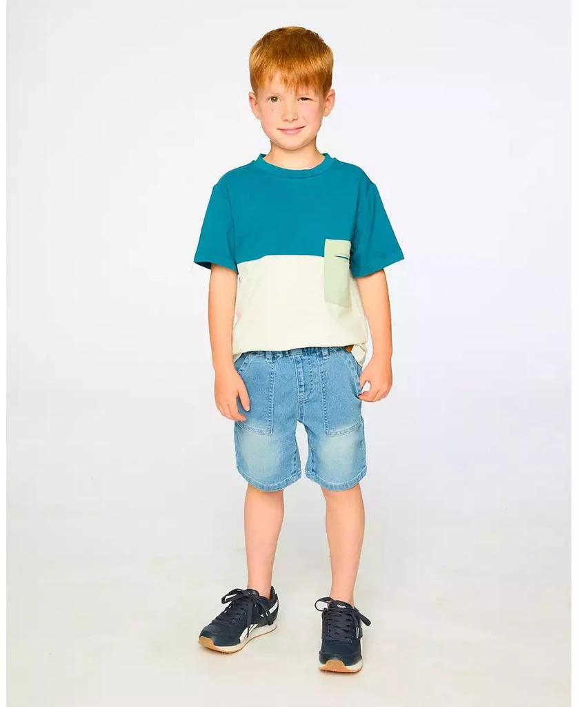 Deux par Deux Toddler Boys French Terry Denim Shorts 2