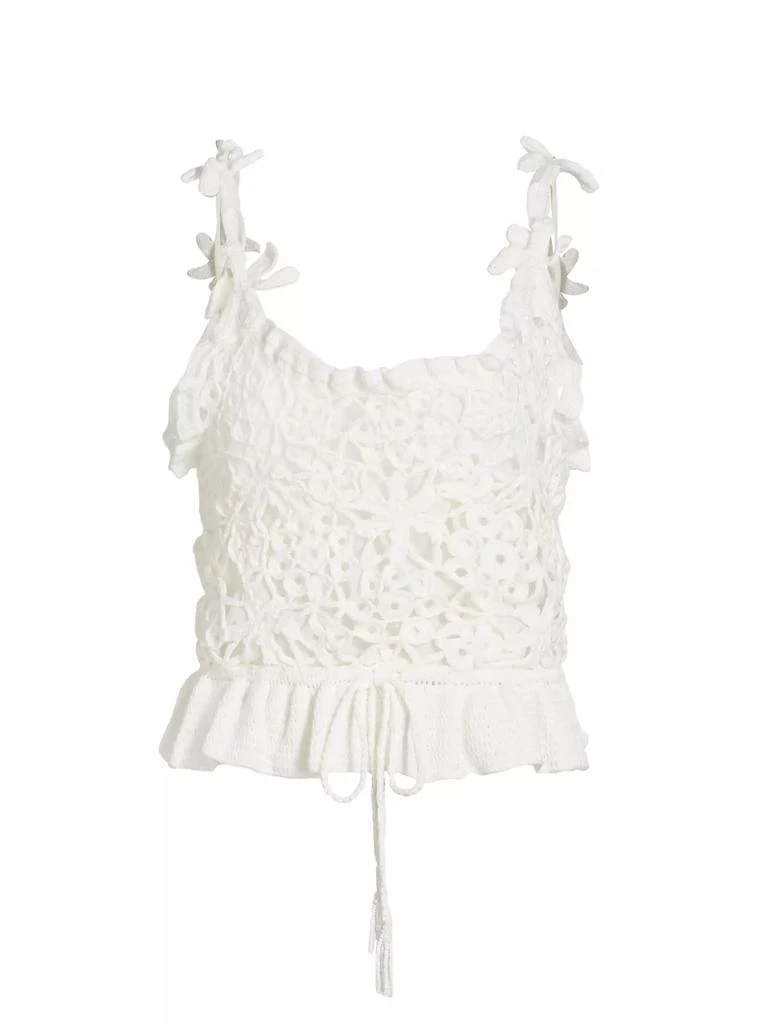 Farm Rio Floral Crochet Top 1