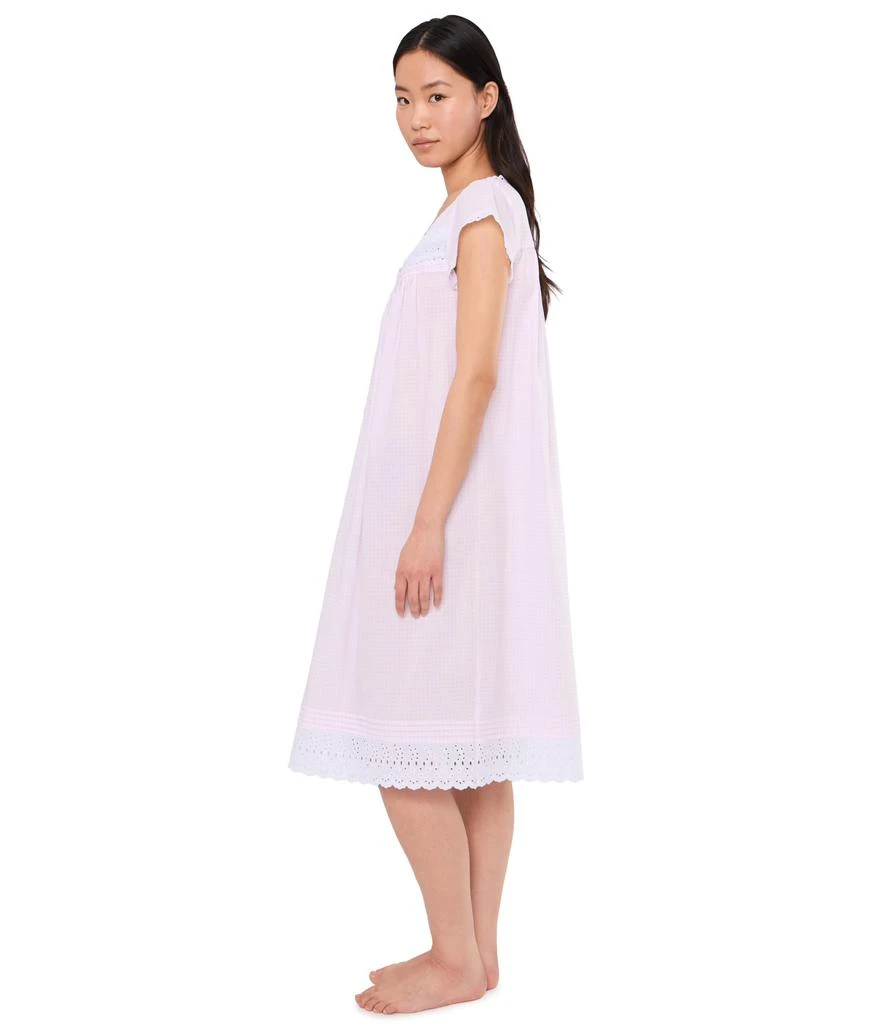 Eileen West Cotton Lawn Swiss Dot Cap Sleeve Waltz Nightgown 3