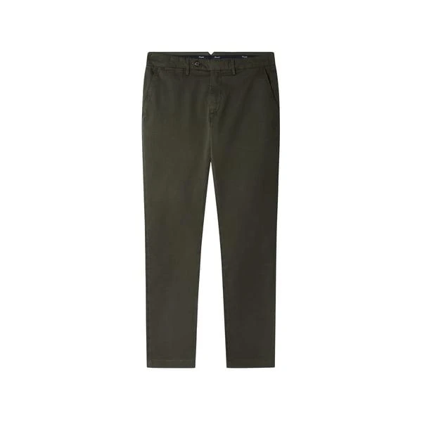 Faconnable Cotton and linen chino trousers 1