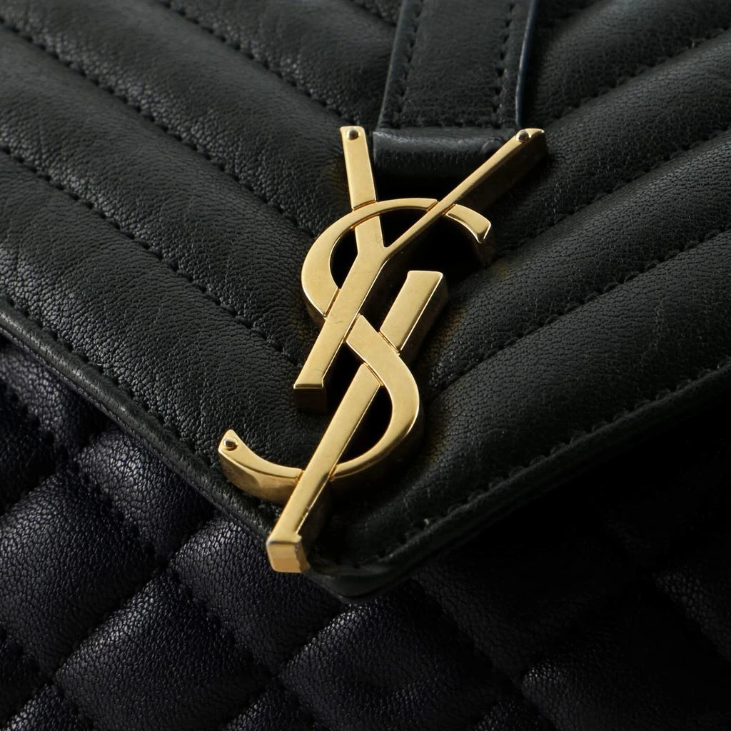 Yves Saint Laurent Classic Monogram Slouchy Envelope Satchel Mixed Matelasse Leather Medium 6