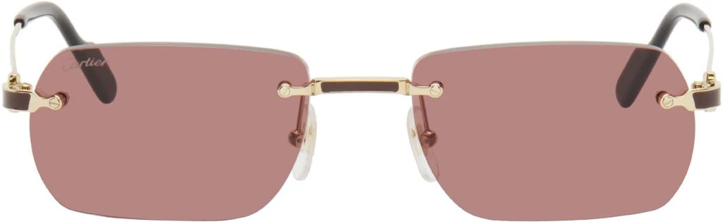 Cartier Gold 'Première de Cartier' Sunglasses 1