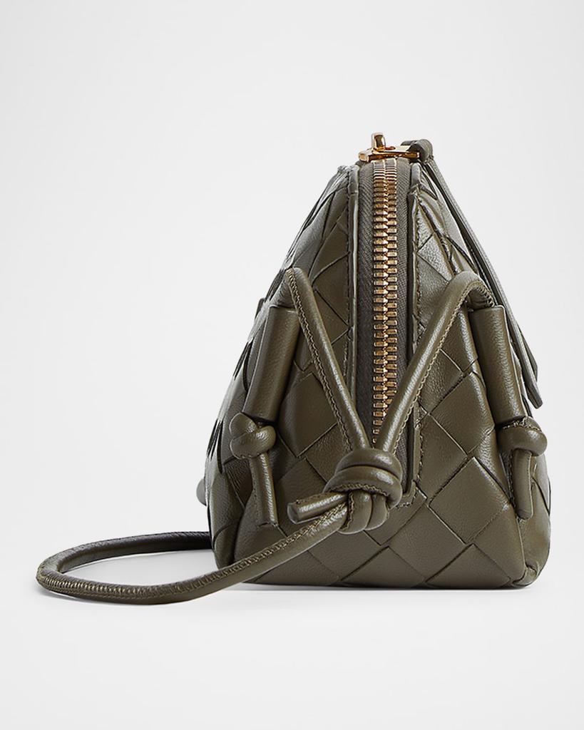 Shop Zip Leather Pouch Shoulder Bag on Sale at BeyondStyle
