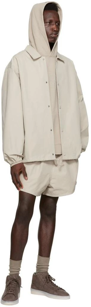 Essentials Gray Cotton Shorts 4