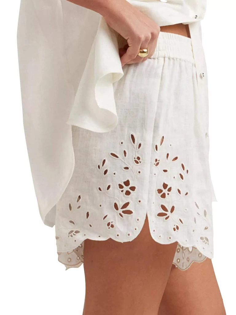 Peony Memoir Cover-Up Shorts 4