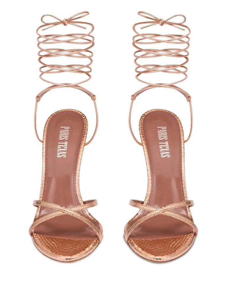 Paris Texas Paris Texas 'Linda' Sandals With Heel In Gold Leather 4