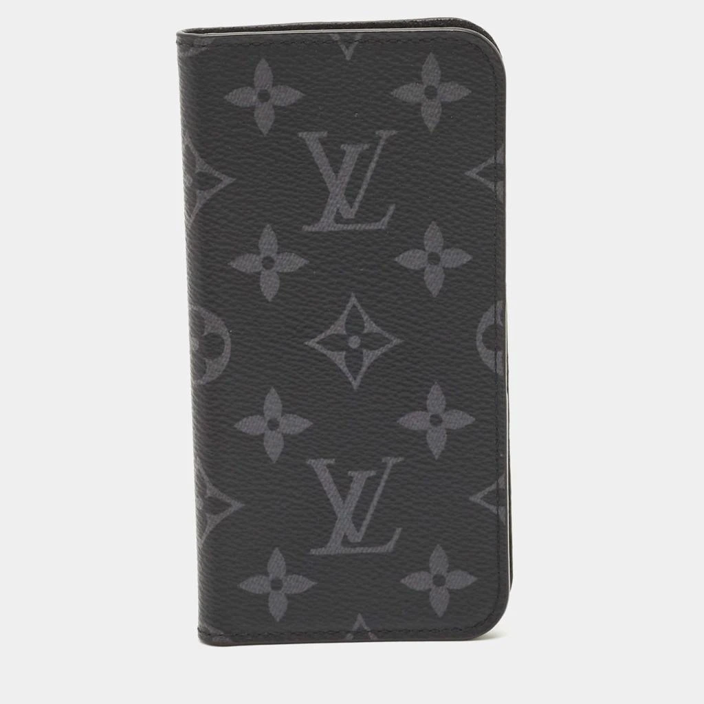 Louis Vuitton Louis Vuitton Monogram Eclipse Canvas iPhone X Folio Case