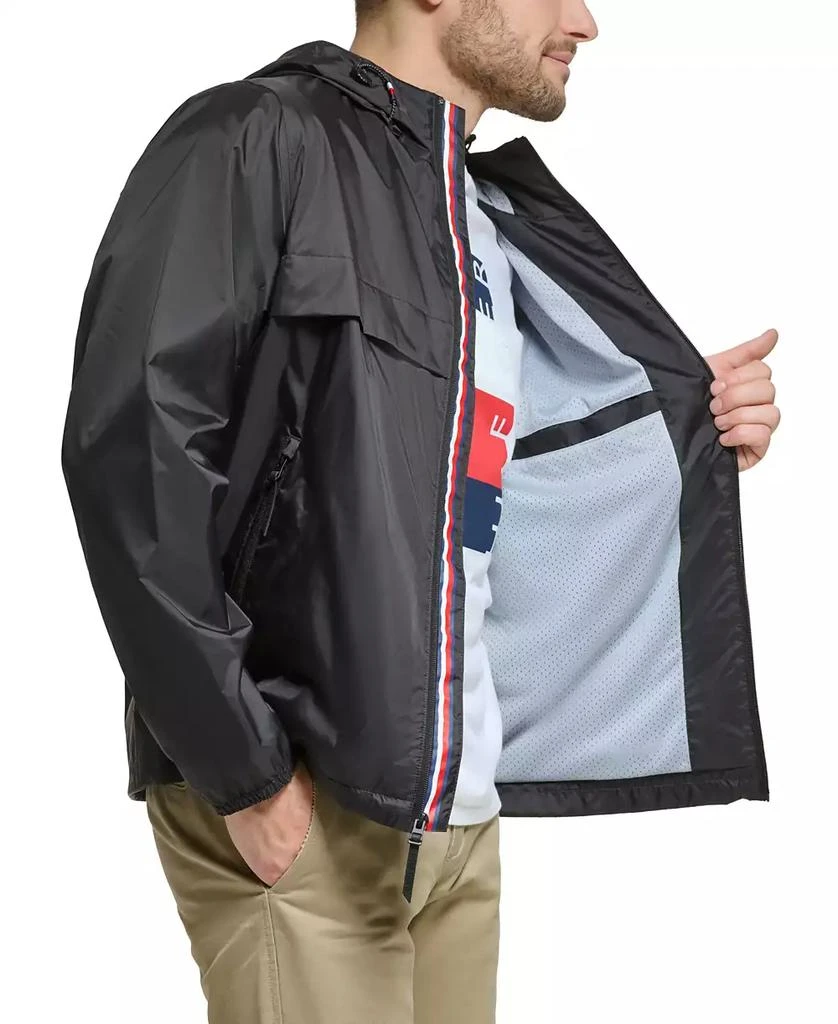Tommy Hilfiger Men's Stretch Hooded Zip-Front Rain Jacket 4