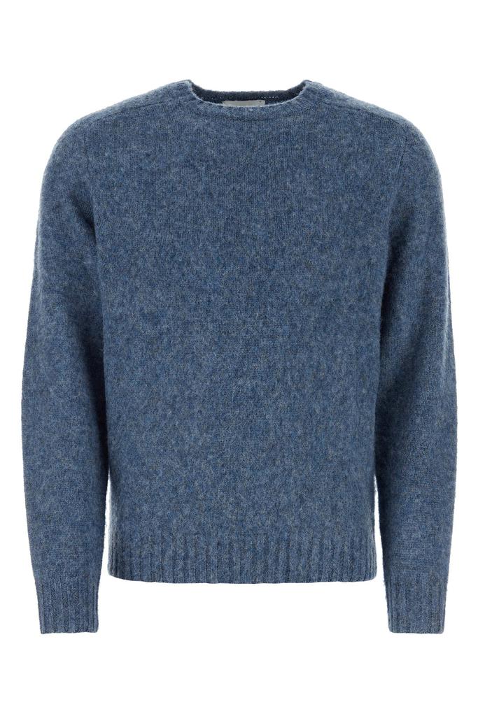 Harmony Melange blue wool Shaggy sweater