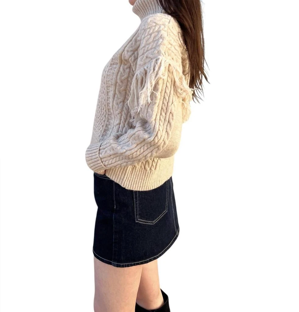 Dress Forum Dress Forum - Meet In The Middle Fringe Sleeve Sweater 2