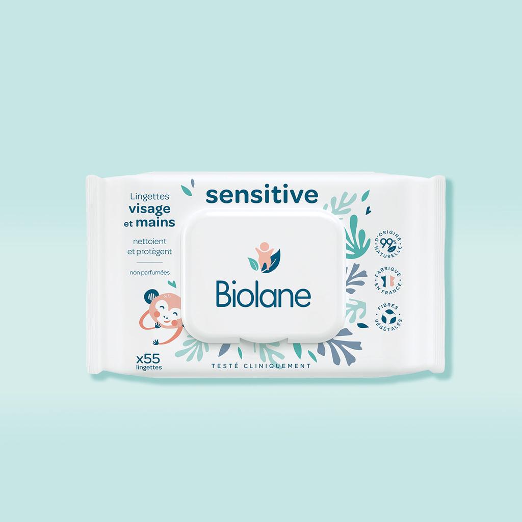 Biolane Lingettes Visage Et Mains Sensitive