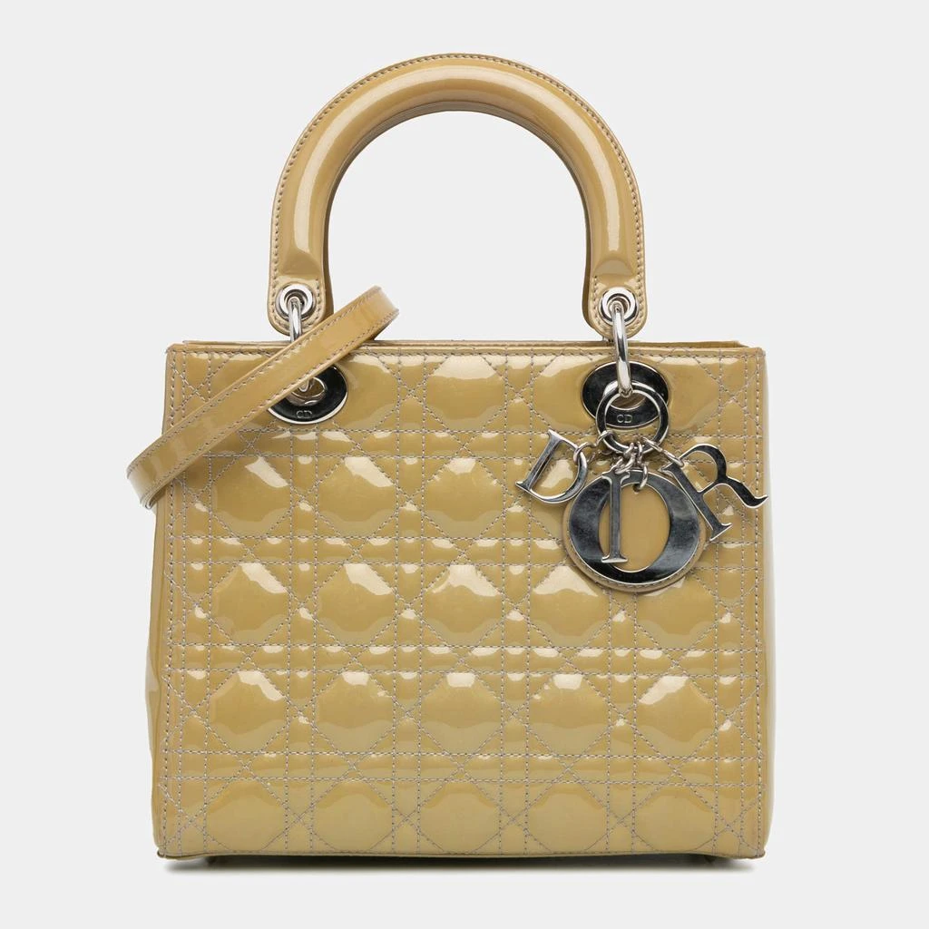 Dior Dior Brown Medium Patent Cannage Lady Dior 1