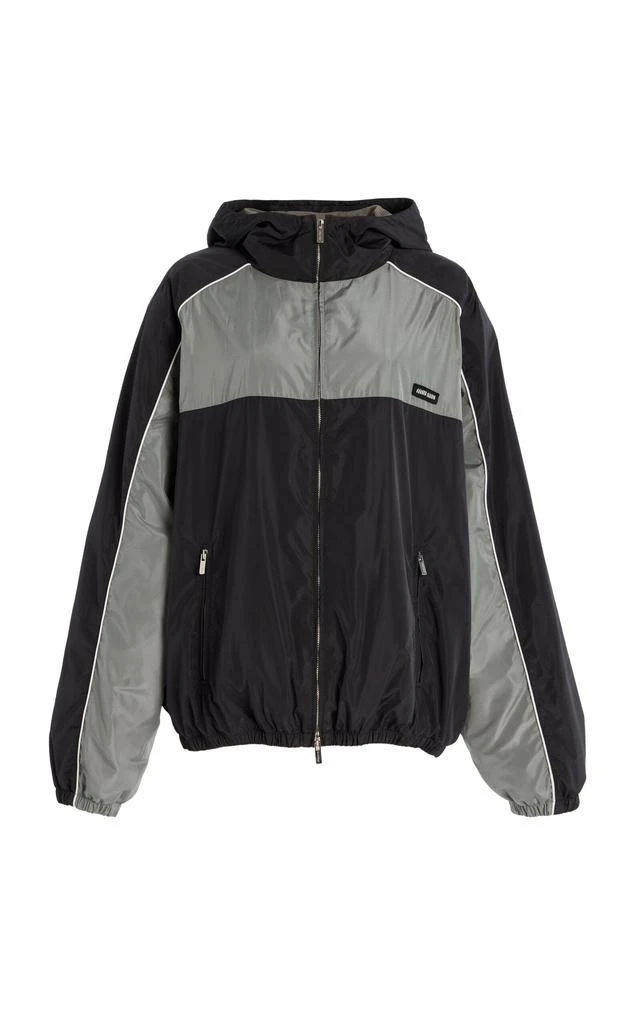 Miu Miu Miu Miu Recycled Nylon Windbreaker Jacket - Moda Operandi 1