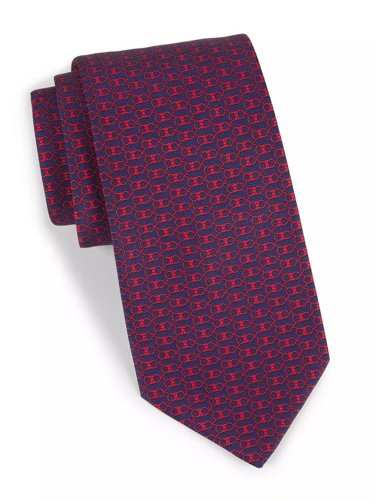 Salvatore Ferragamo Gancini Silk Tie 1