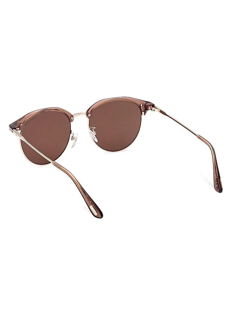 Tom Ford 55MM Clubmaster Round Sunglasses 4