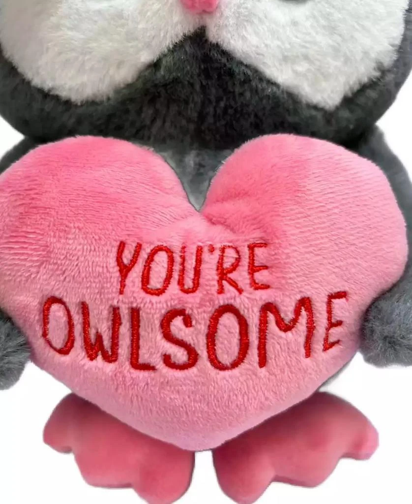 Wild Hippo Val Puns Valentine
s Owl Plush 3