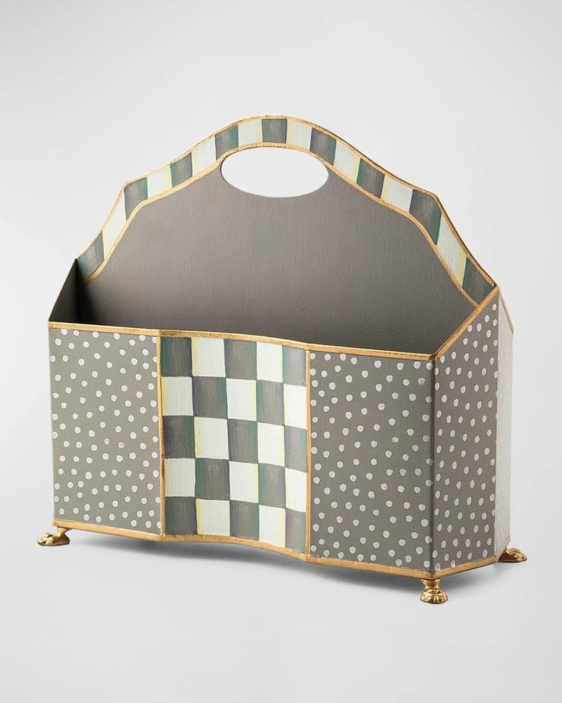 MacKenzie-Childs Sterling Check Magazine Rack 1