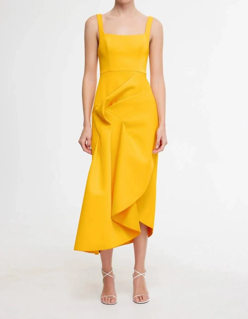 Acler Hewton Midi Dress In Marigold 1