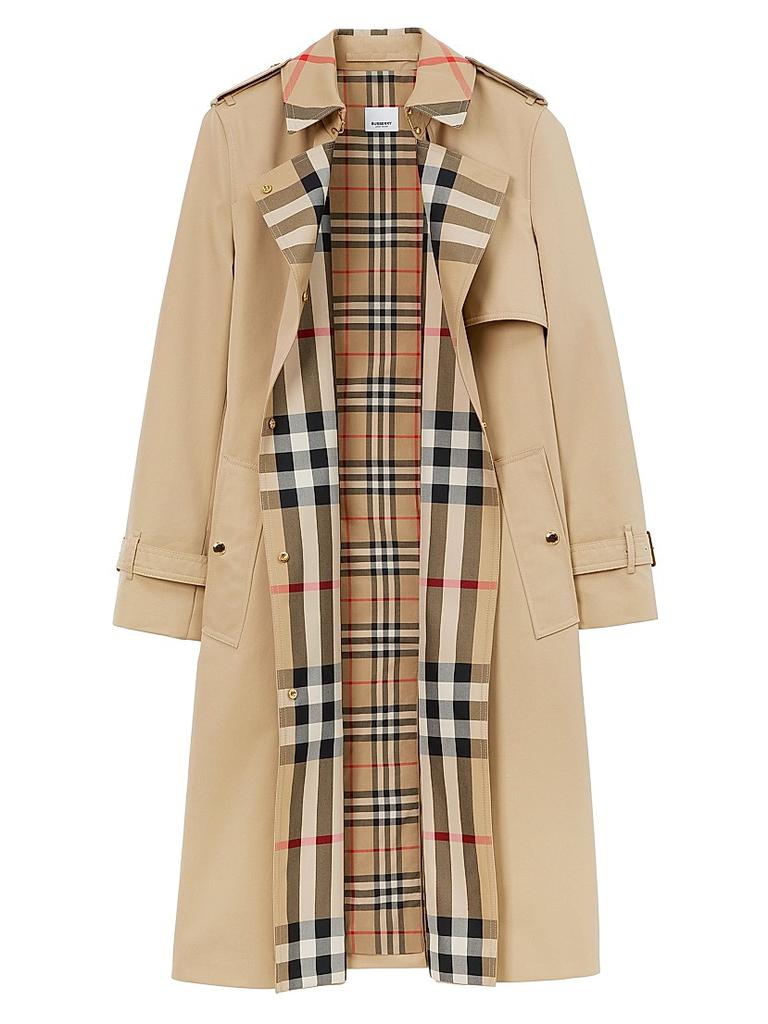 Burberry Sandridge Gabardine Cotton Trench Coat