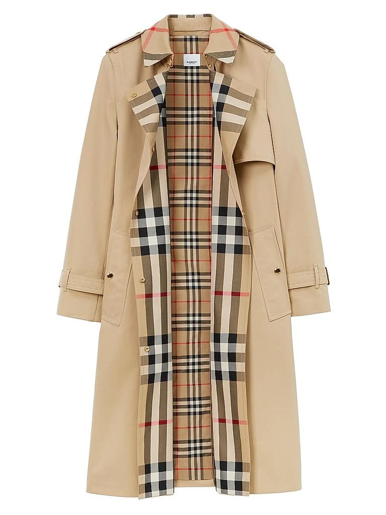 Burberry Sandridge Gabardine Cotton Trench Coat 2