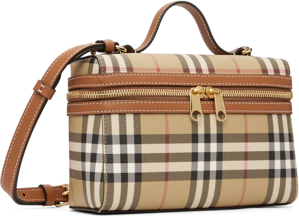 Burberry Beige Check Vanity Bag 2