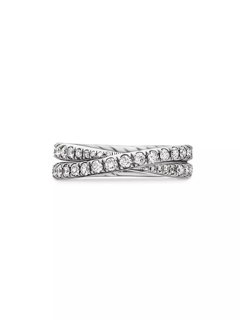 David Yurman DY Crossover Band Ring in Platinum 3