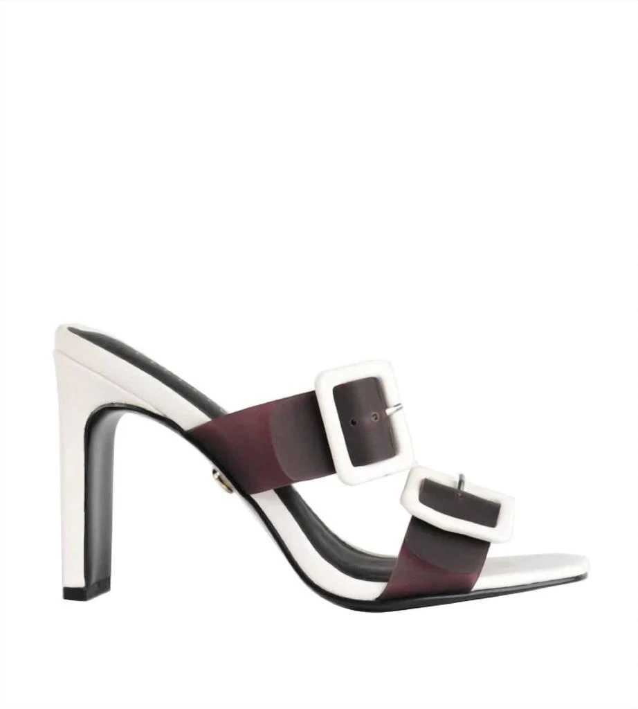 Cecelia New York Vicki Block Heel In Black And White 1