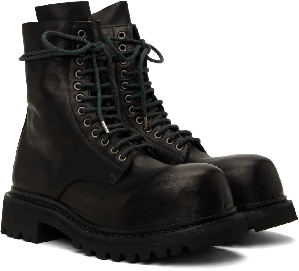 A DICIANNOVEVENTITRE Black Prisma Combat Boots 4