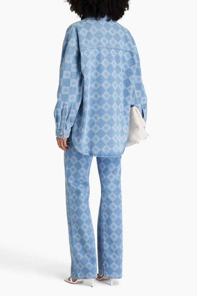 Nanushka Tristo oversized logo-print denim shirt 3