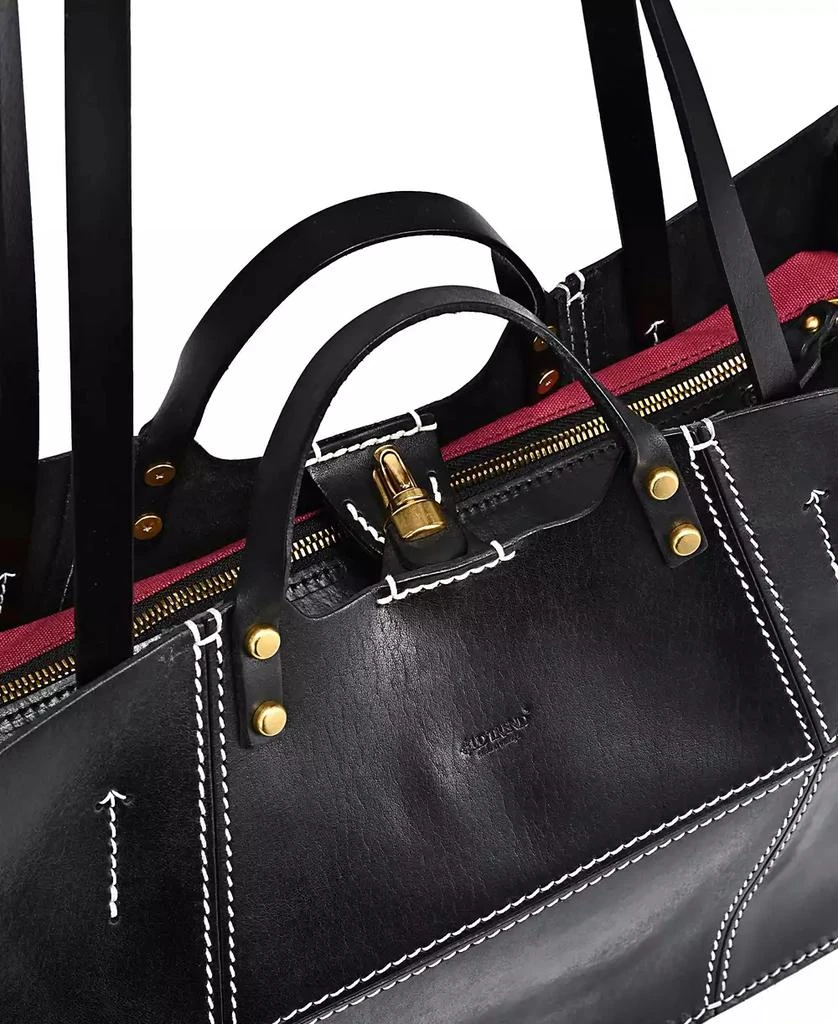 OLD TREND Women's Genuine Leather Rose All-day Tote Bag 13