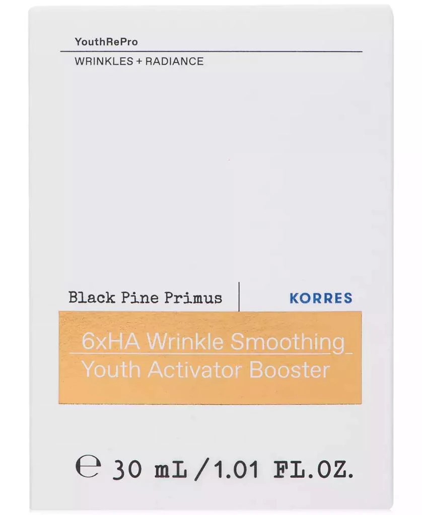 KORRES Black Pine Primus 6xHA Wrinkle Smoothing Booster Serum, 30 ml 2