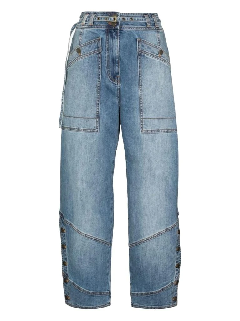 Ulla Johnson Harris Wide Leg Jean In Medium Wash 5