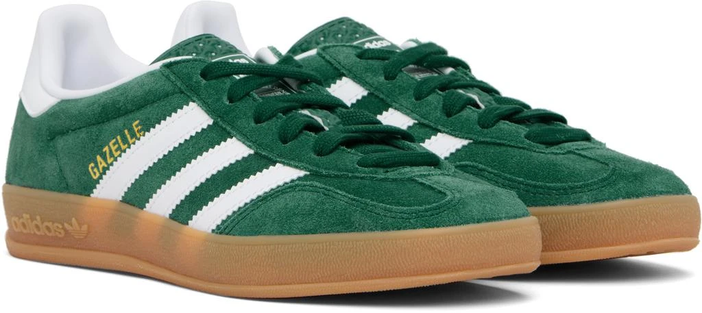 Adidas Green & White Gazelle Indoor Sneakers 4