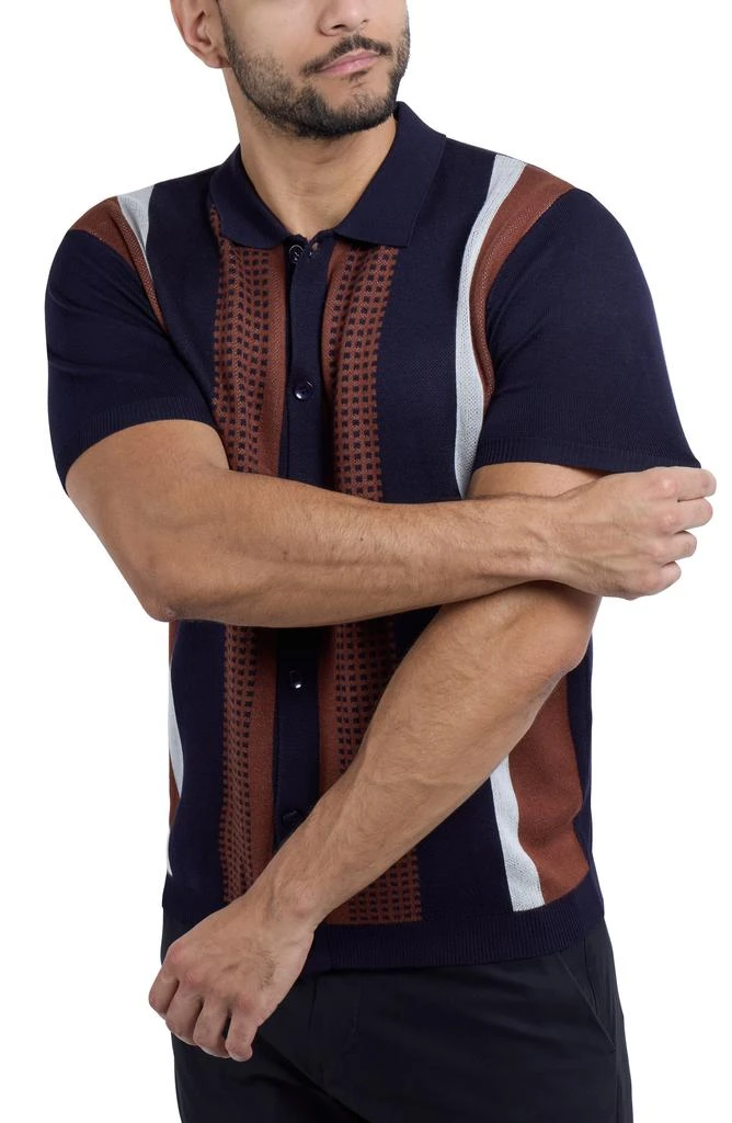 Spring + Mercer Stripe Polo Sweater 5