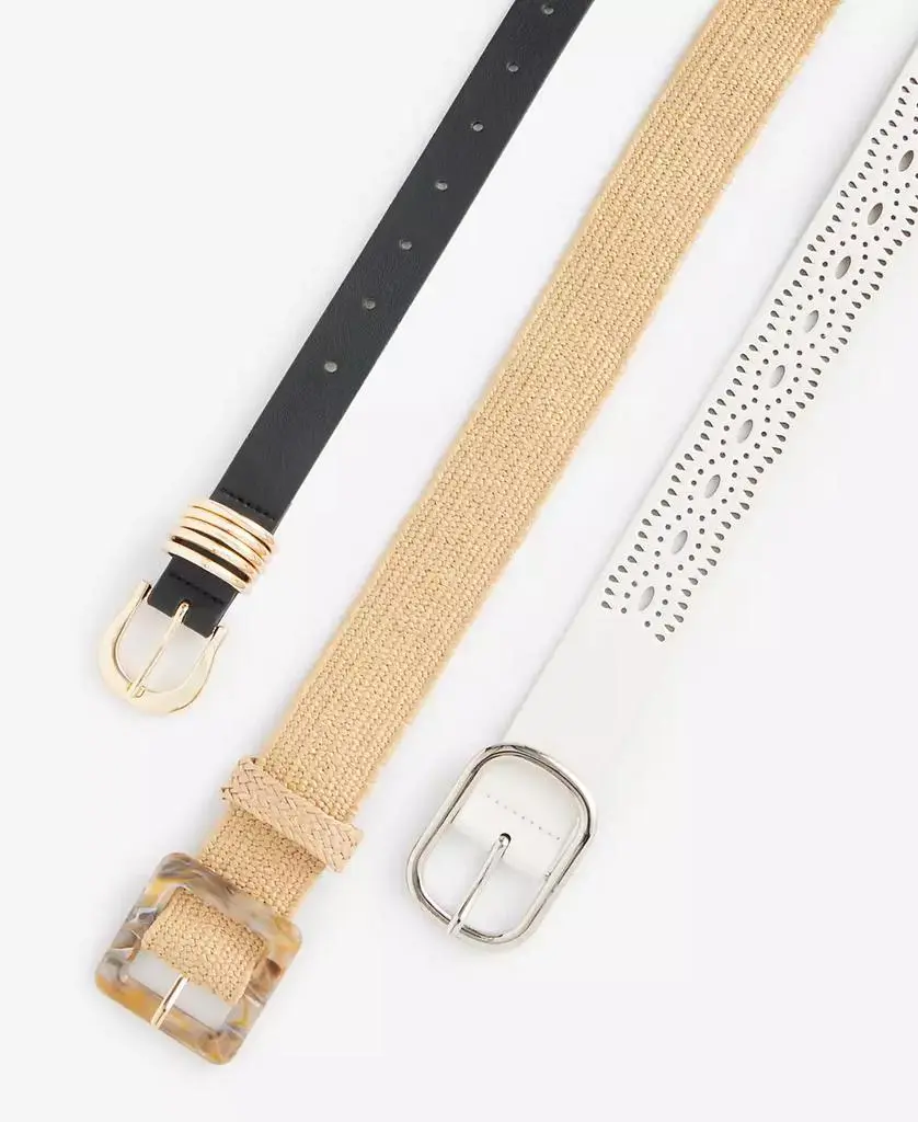 INC International 3 for 1 Seasonal and Core Belt Set, Macy's Exclusive