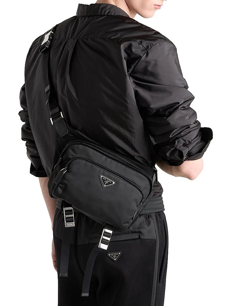 Prada Re-Nylon and Leather Crossbody Bag 3