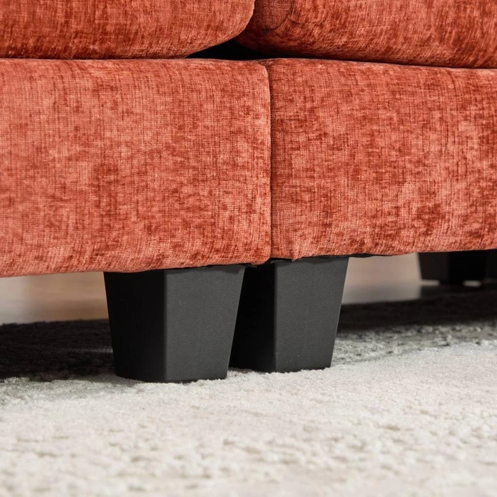 Streamdale Furniture Streamdale Luxurious Velvet Lounge Chair with Adjustable Backrest 5