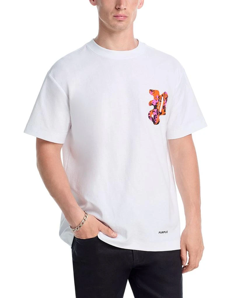 Purple Brand Textured Short Sleeve Tee 1