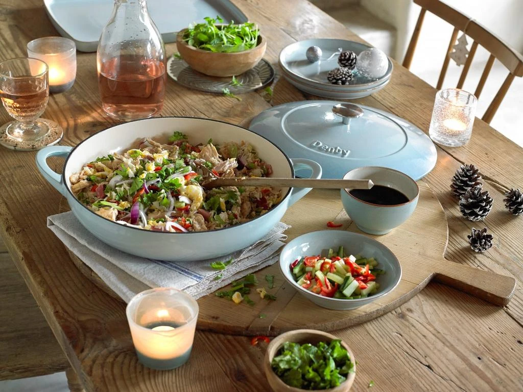 DENBY Denby pavilion cast iron 30cm shallow casserole 2