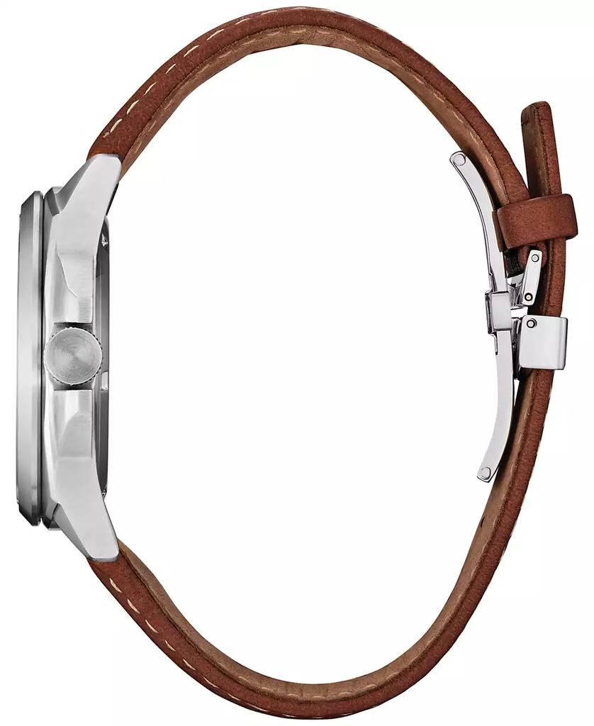 Citizen Eco-Drive Men's Marvel Classic Avengers Legacy Brown Leather Strap Watch 42mm