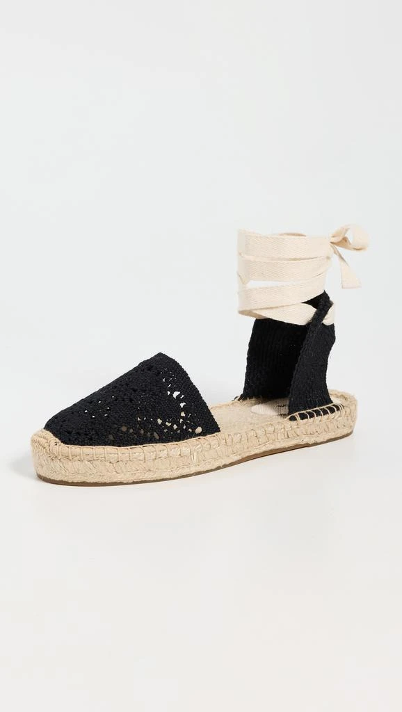 Soludos The Lauren Lace Up Crochet Espadrilles 1